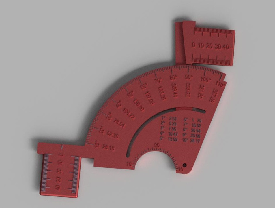 Bend Radius Protractor